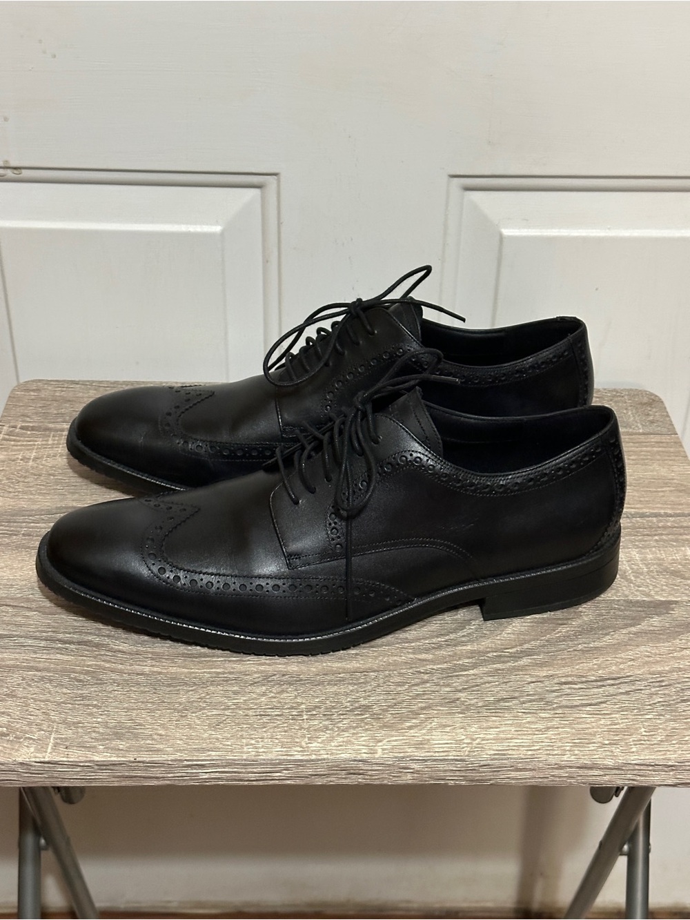 Cole Haan ME Wing Oxford Shoes Mens Size 13 Black Wingtip C34262